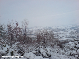 Крумовград зимен изглед от хижата
